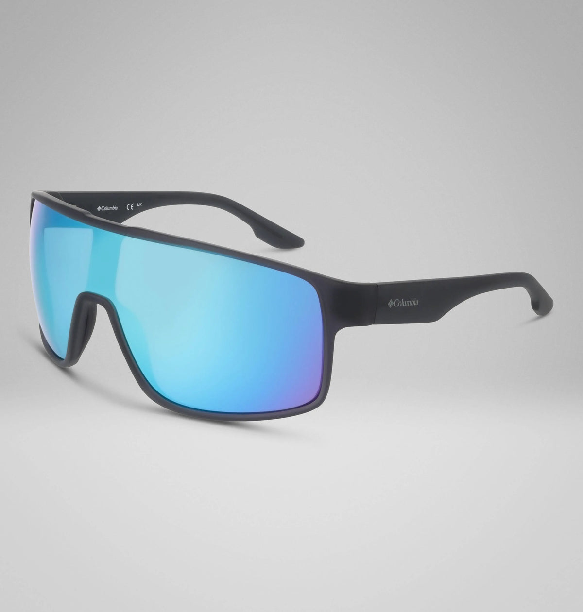 Matte Black Ice Blue Mirror
