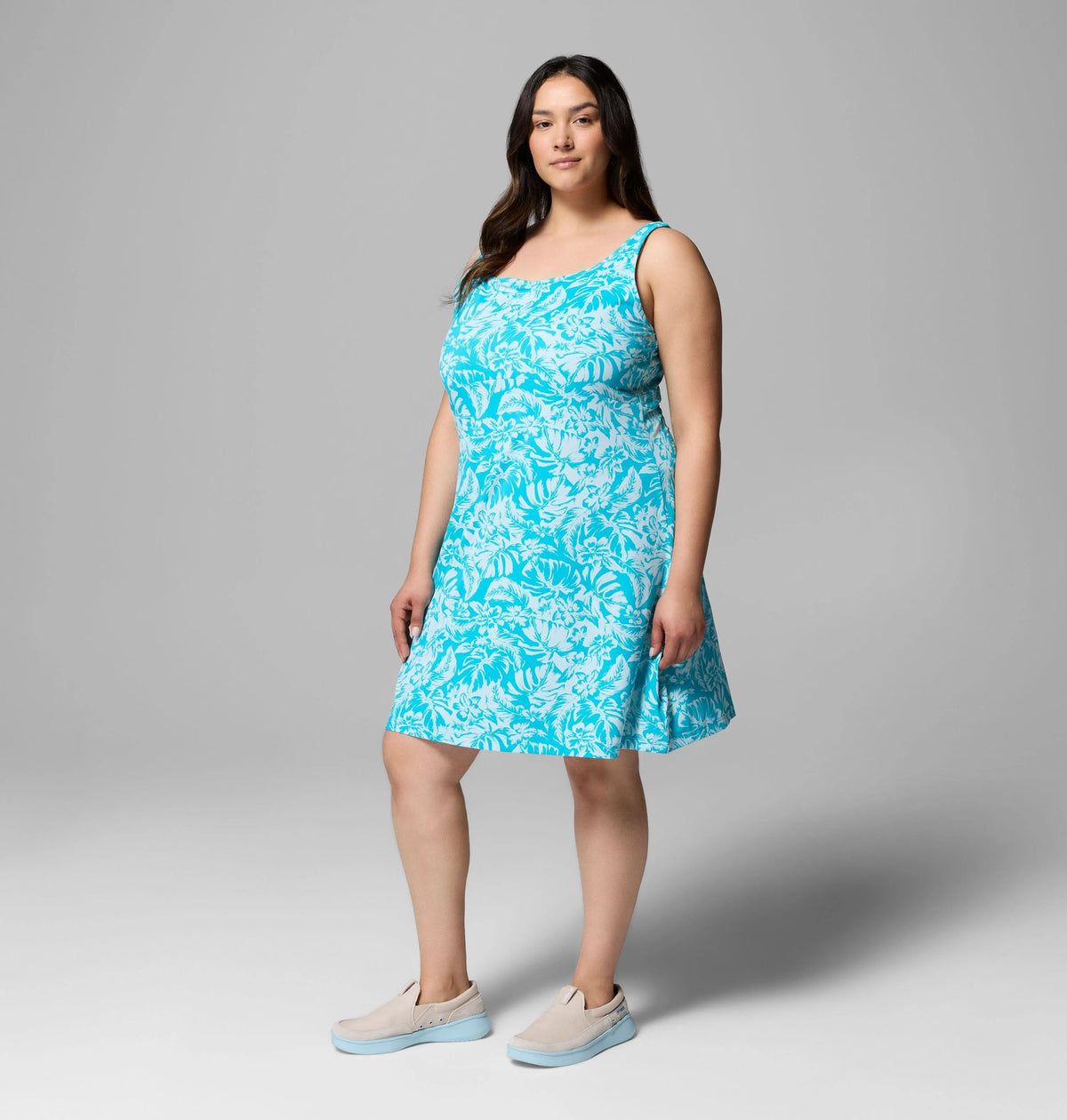 Ocean Teal Vacay Blooms Tonal