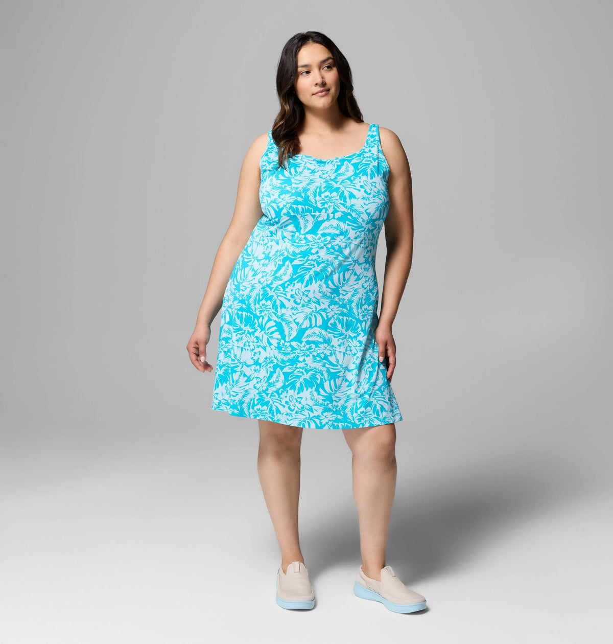Ocean Teal Vacay Blooms Tonal