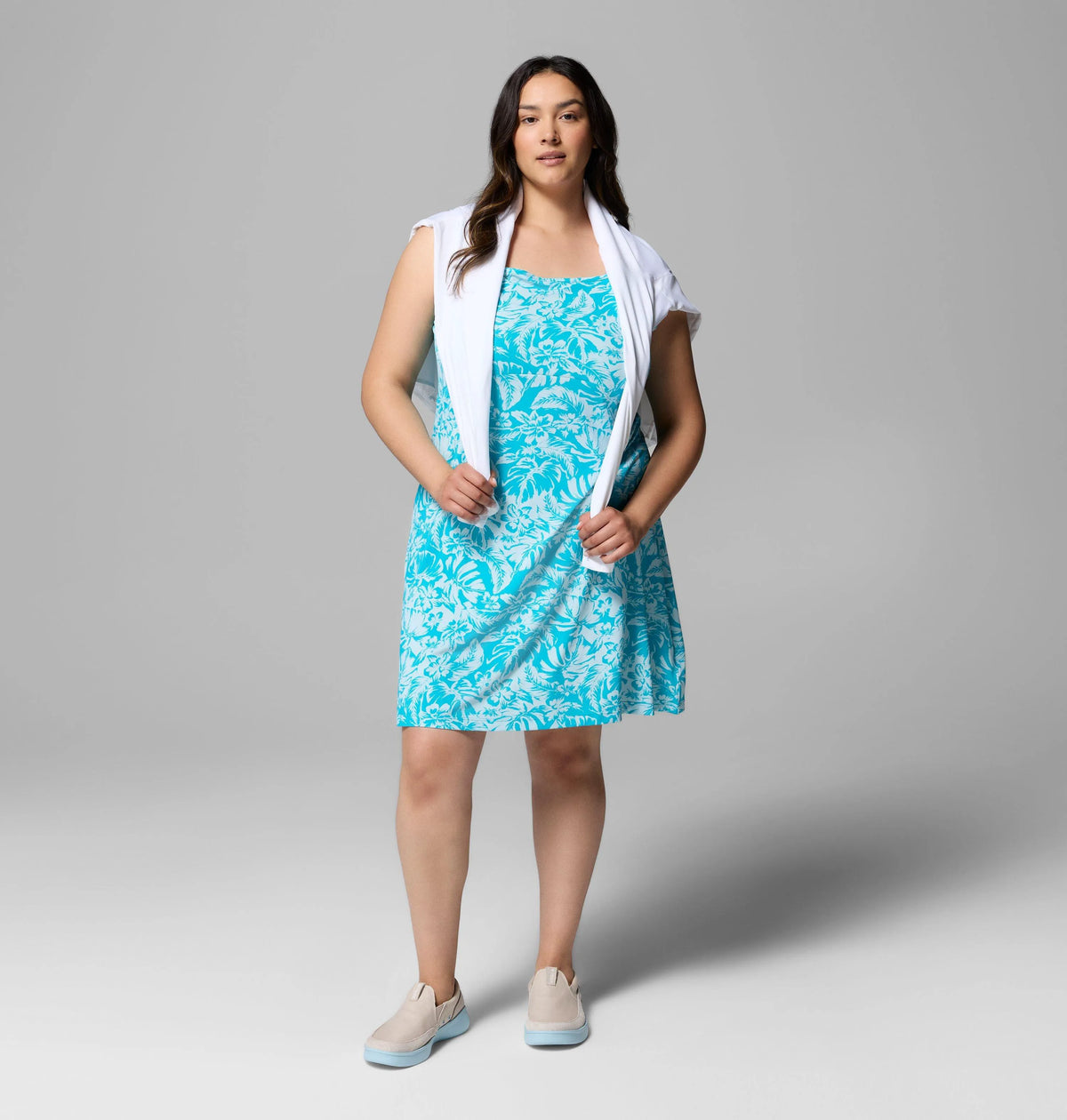 Ocean Teal Vacay Blooms Tonal