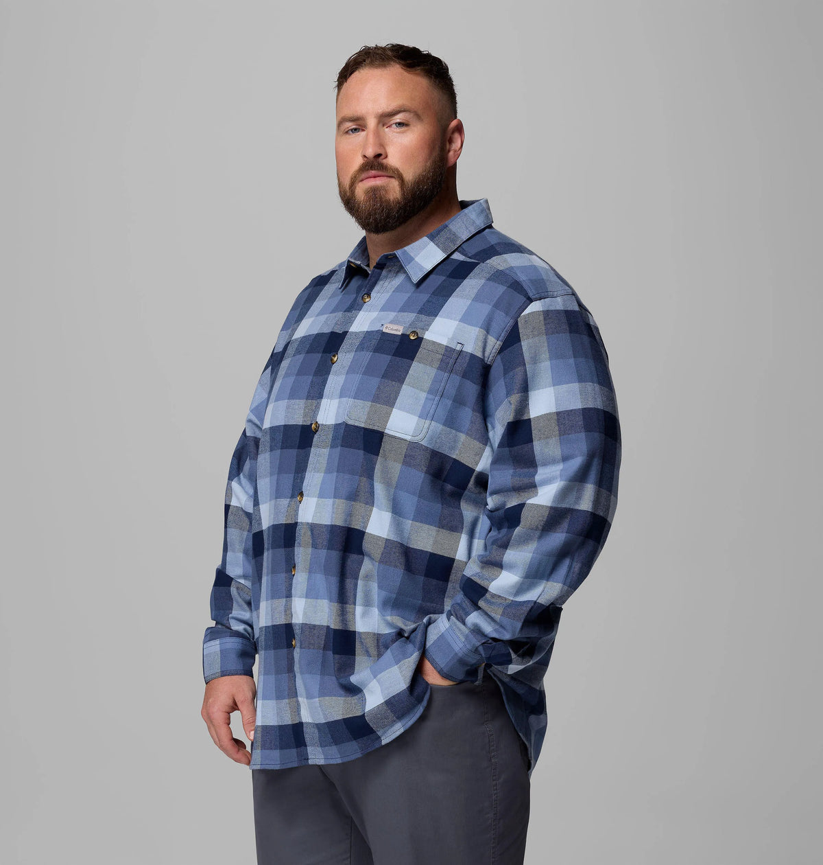 Coll Navy Multi Buffalo Check