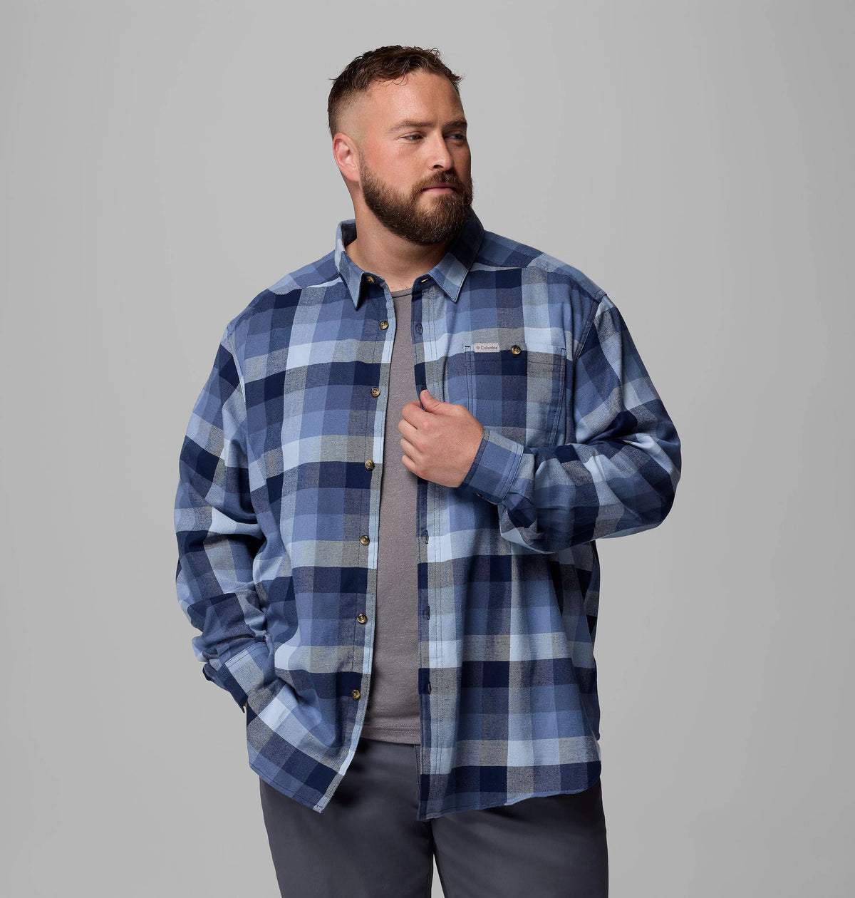 Coll Navy Multi Buffalo Check