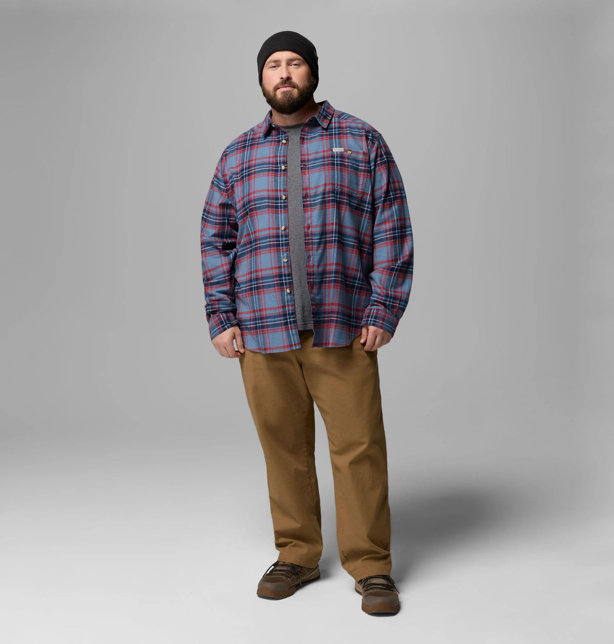 Dark Mountain Textured Plaid