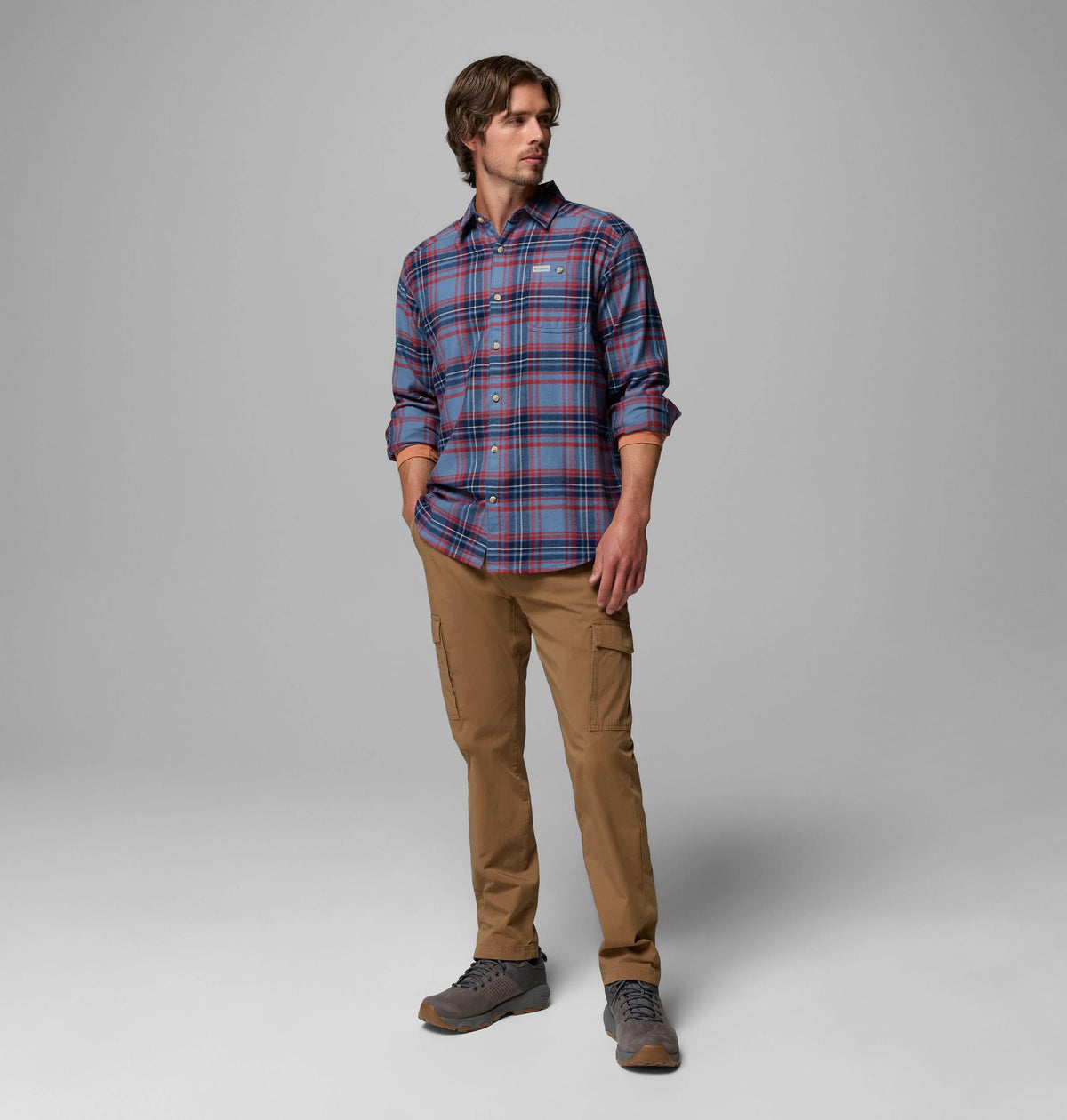 Dark Mountain Textured Plaid