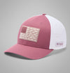 Antique Mauve, White, US Fish Flag
