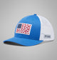 Vivid Blue, White
