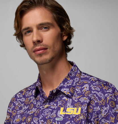 LSU - Vivid Purple Livin Print