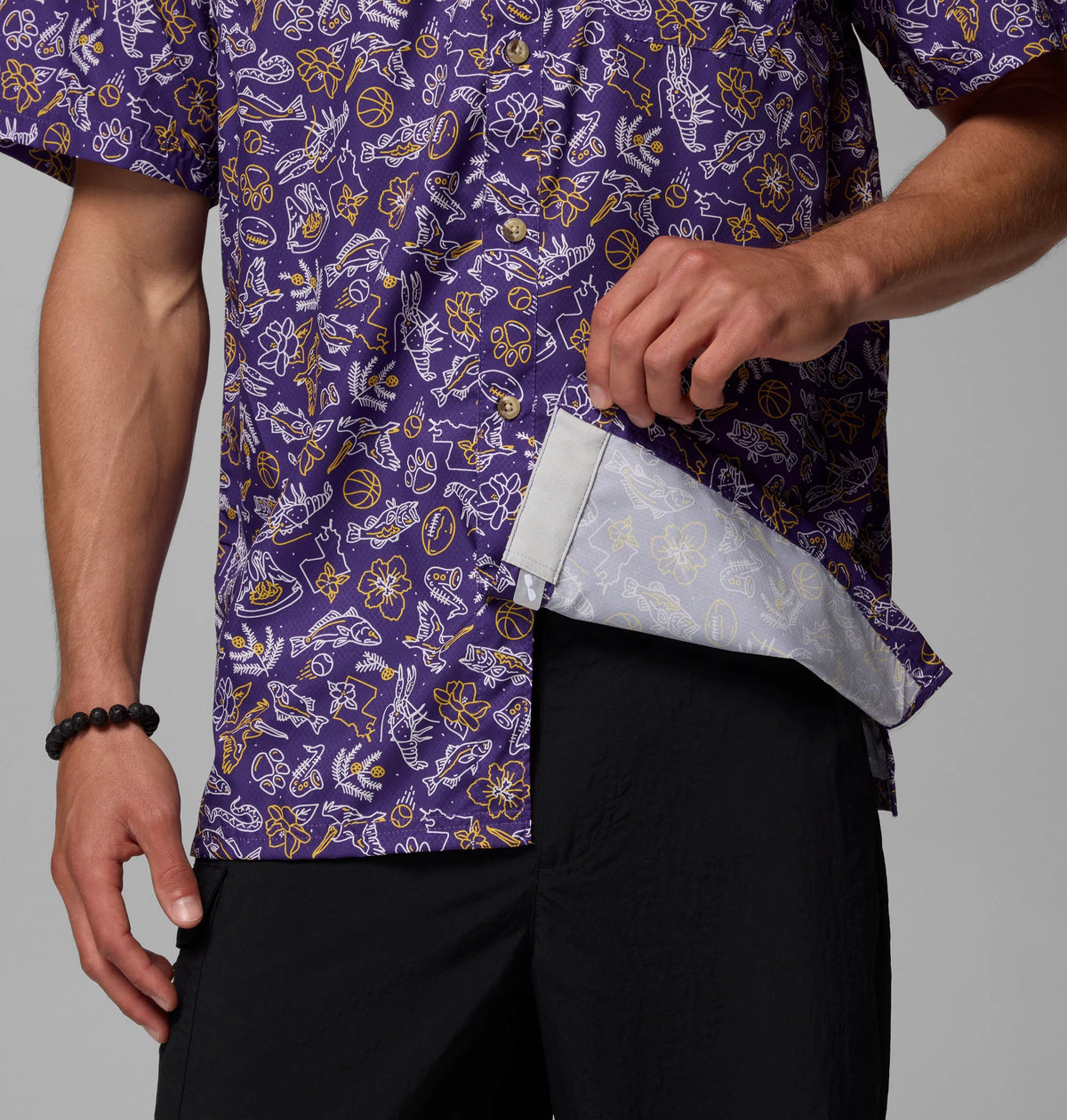 LSU - Vivid Purple Livin Print