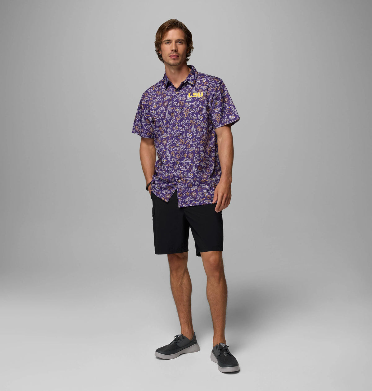 LSU - Vivid Purple Livin Print