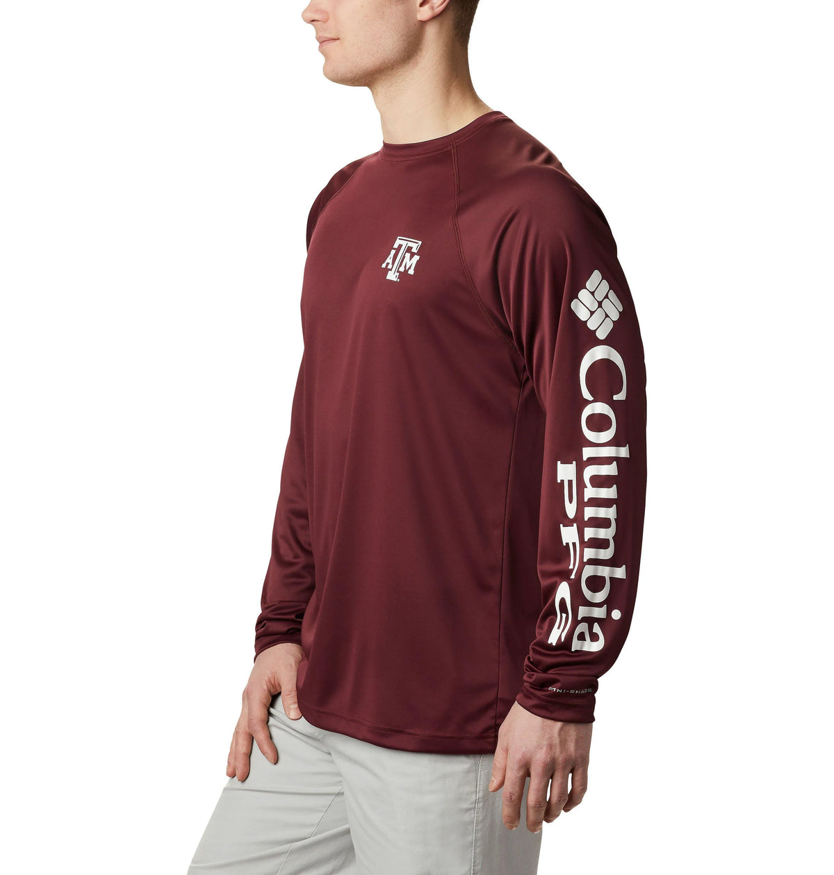 TAM - Deep Maroon, White