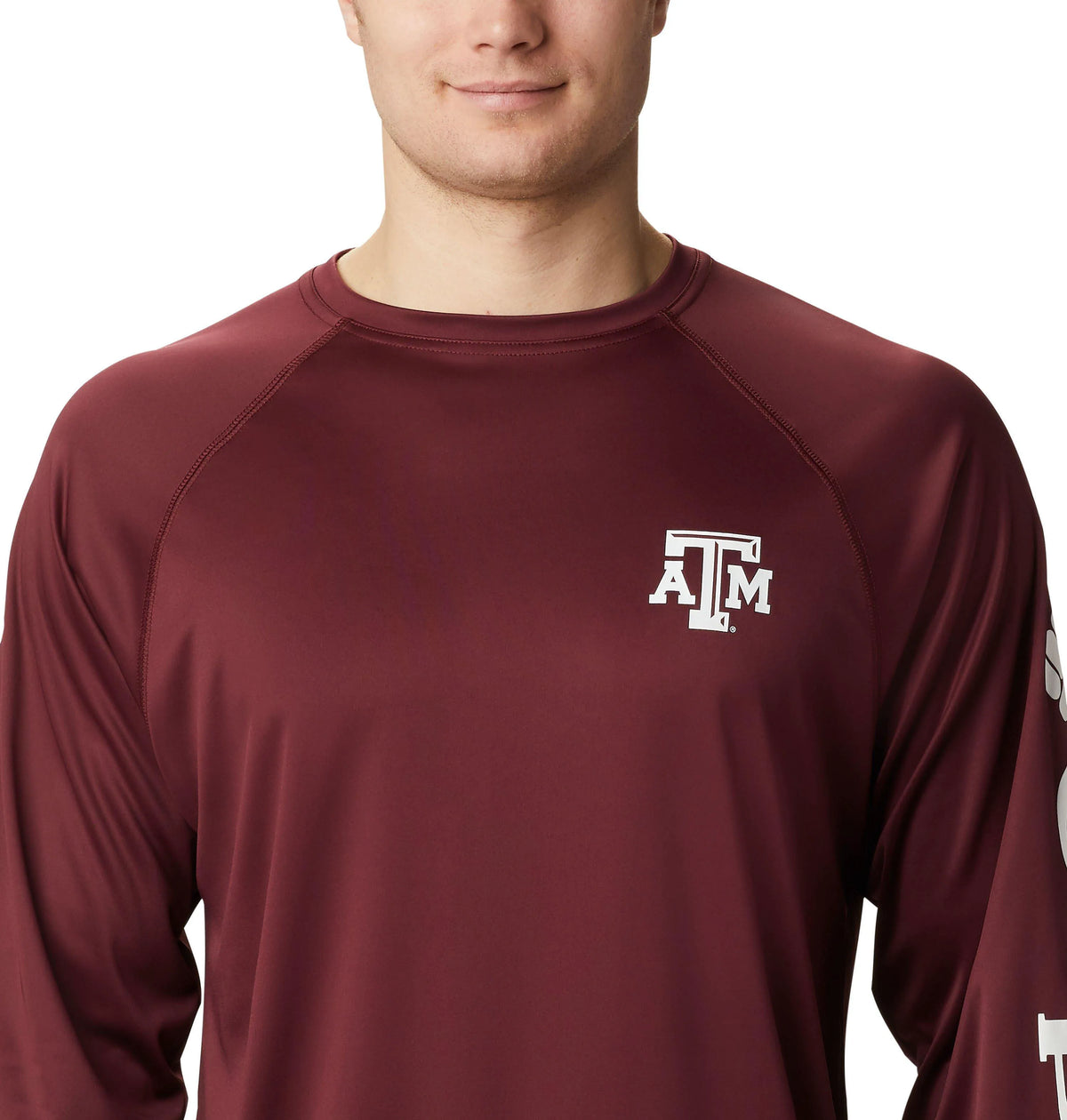TAM - Deep Maroon, White