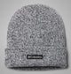 White, Black Marled, Logo