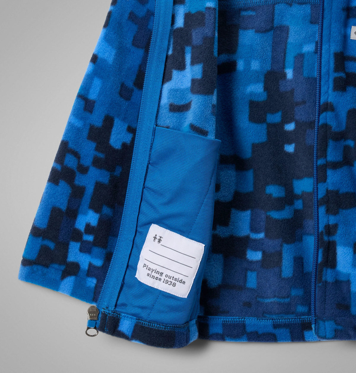 Bright Indigo Weave Print