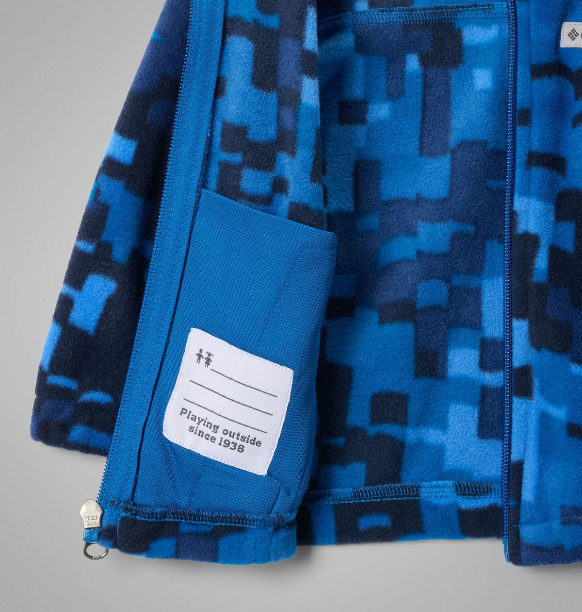 Bright Indigo Weave Print