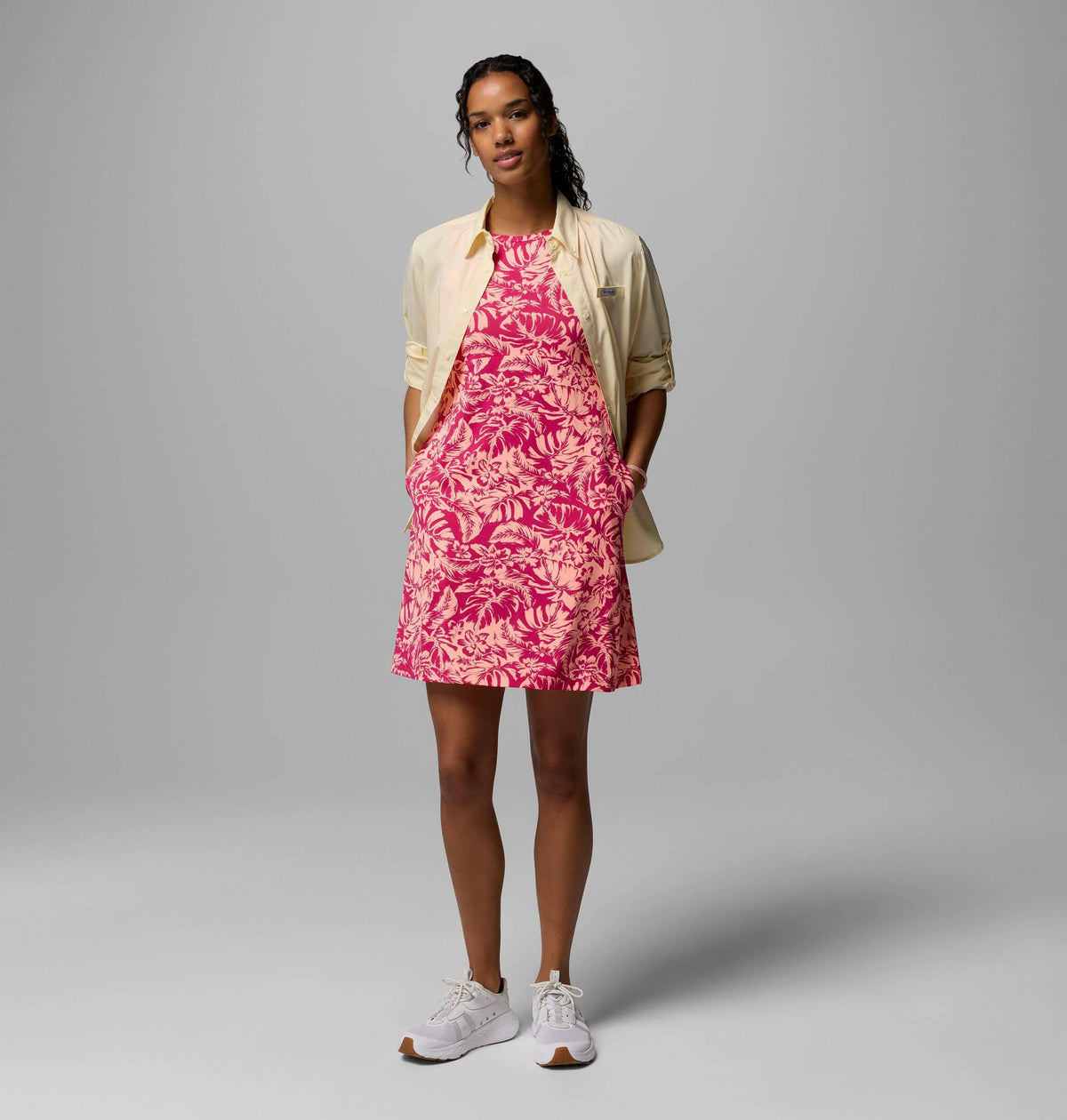 Guava Pink Vacay Blooms Tonal
