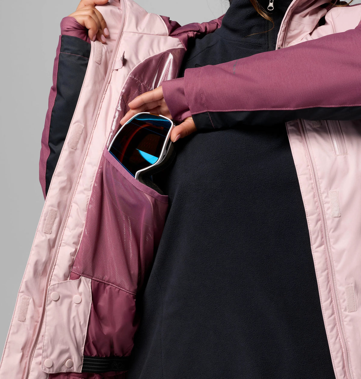 Mineral Pink, Black, Antique Mauve X Dye