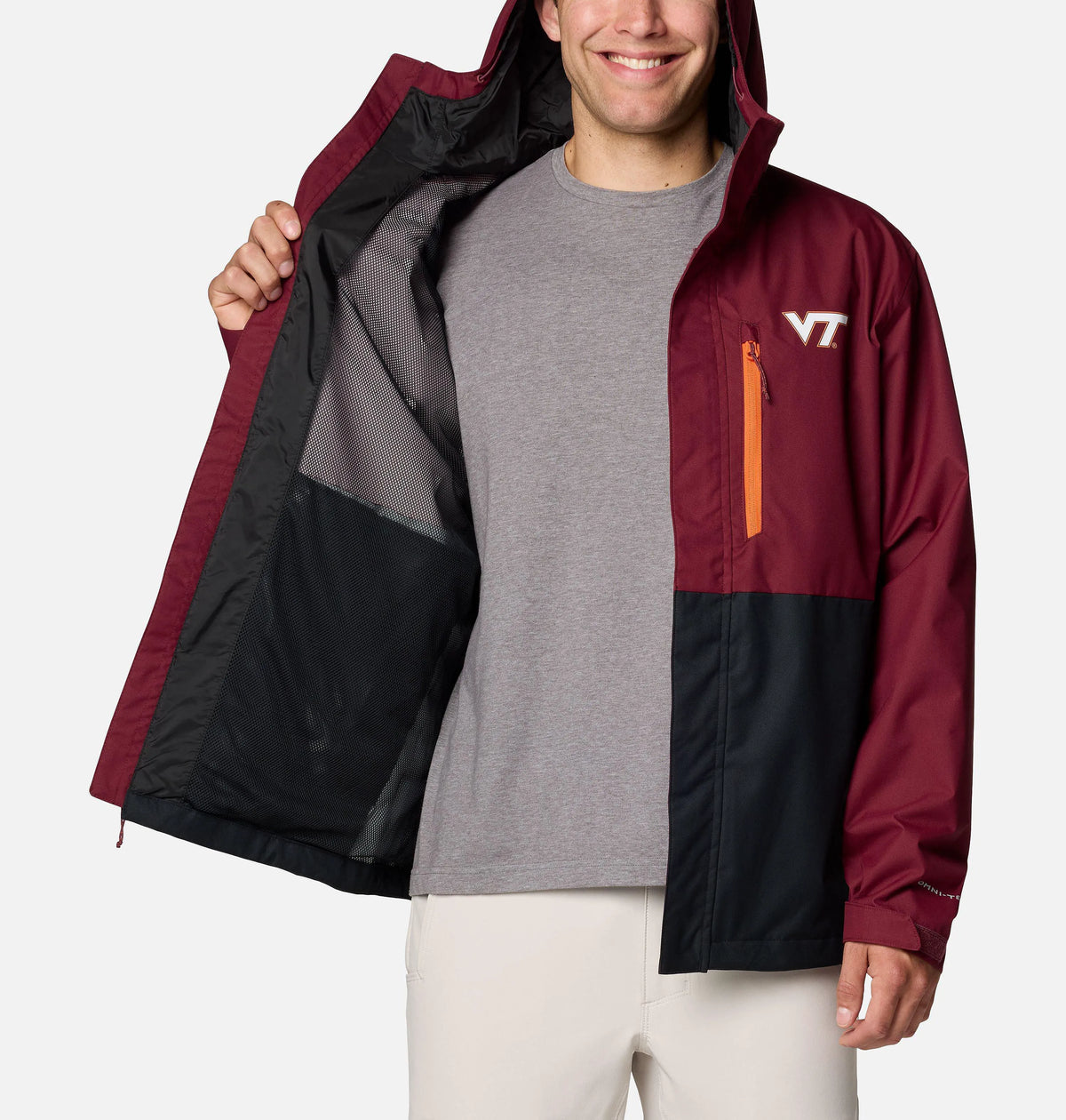 VT - Deep Maroon, Black