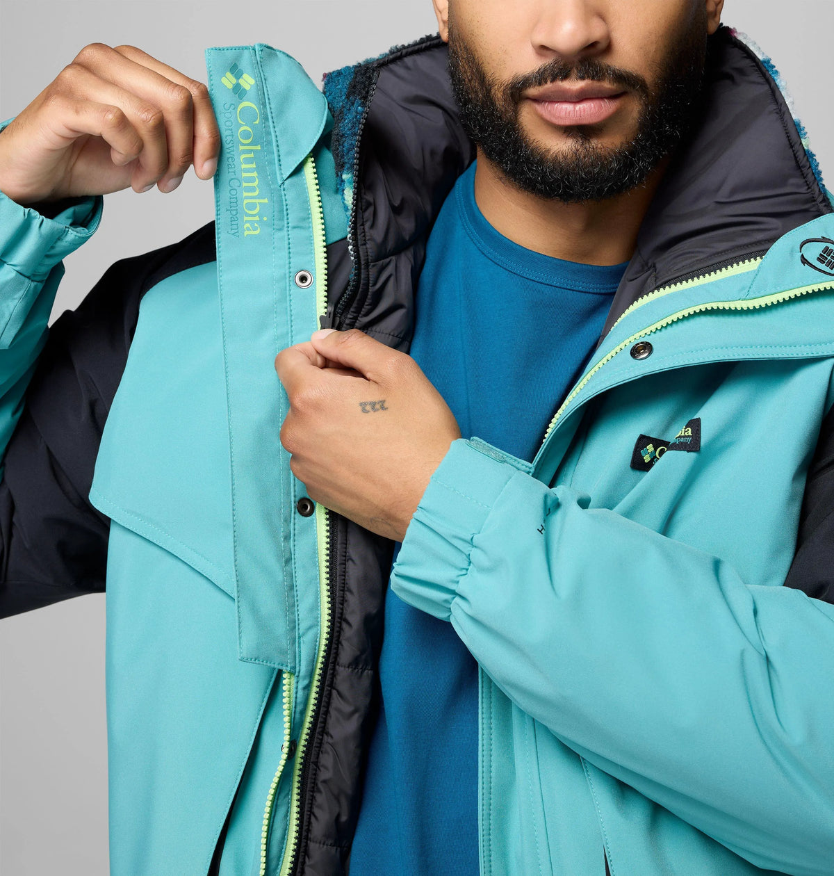 Teal, Black