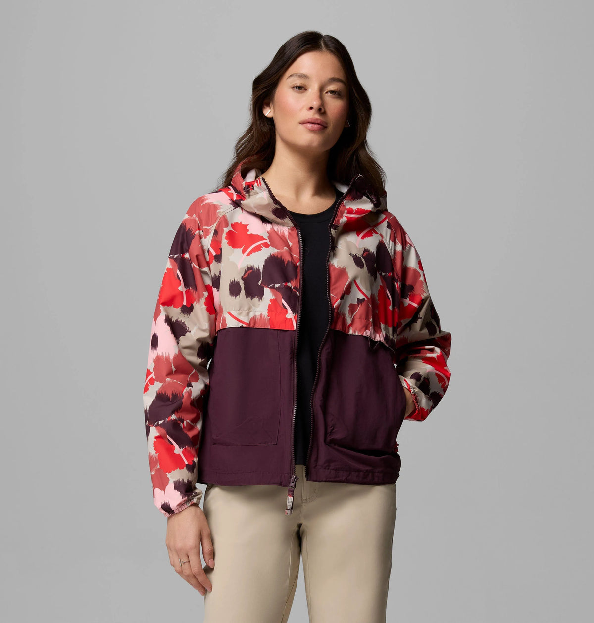 Washed Red Ikatbloom Print, Moonvista