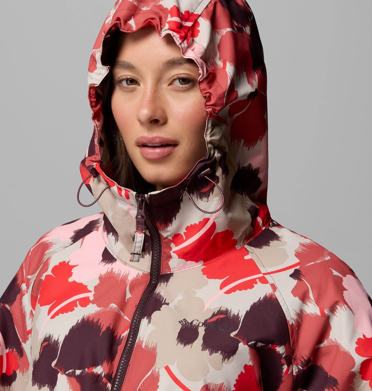 Washed Red Ikatbloom Print, Moonvista