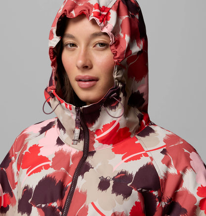 Washed Red Ikatbloom Print, Moonvista