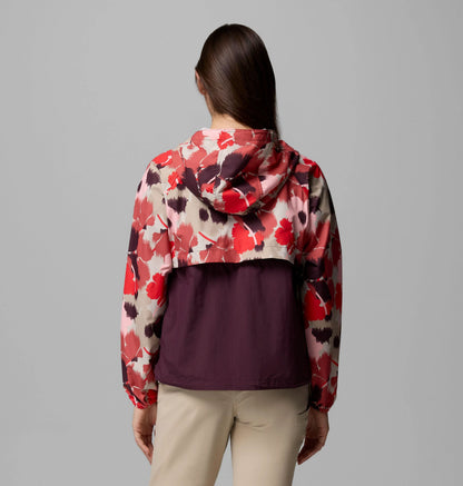 Washed Red Ikatbloom Print, Moonvista