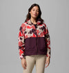 Washed Red Ikatbloom Print, Moonvista