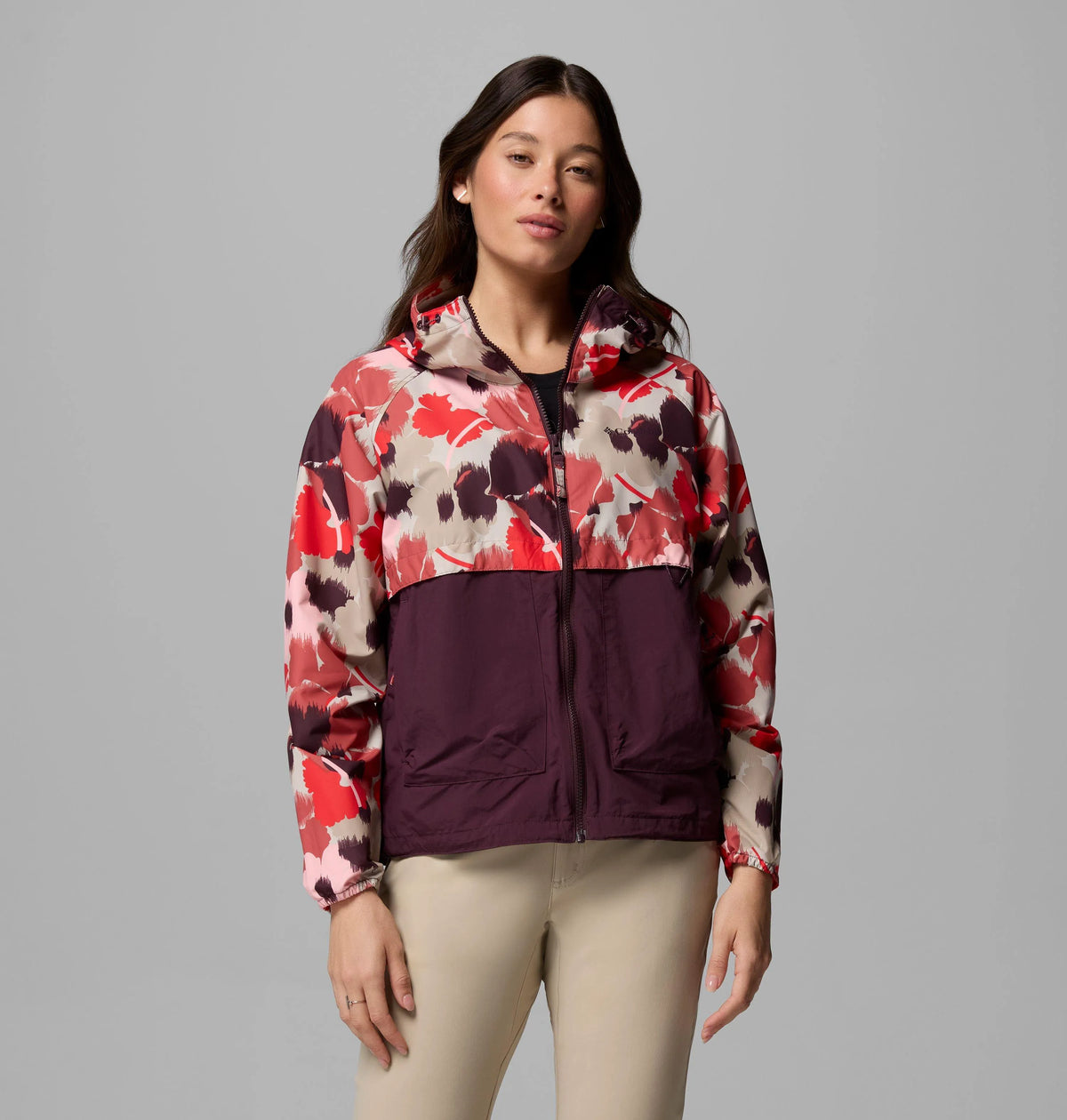 Washed Red Ikatbloom Print, Moonvista