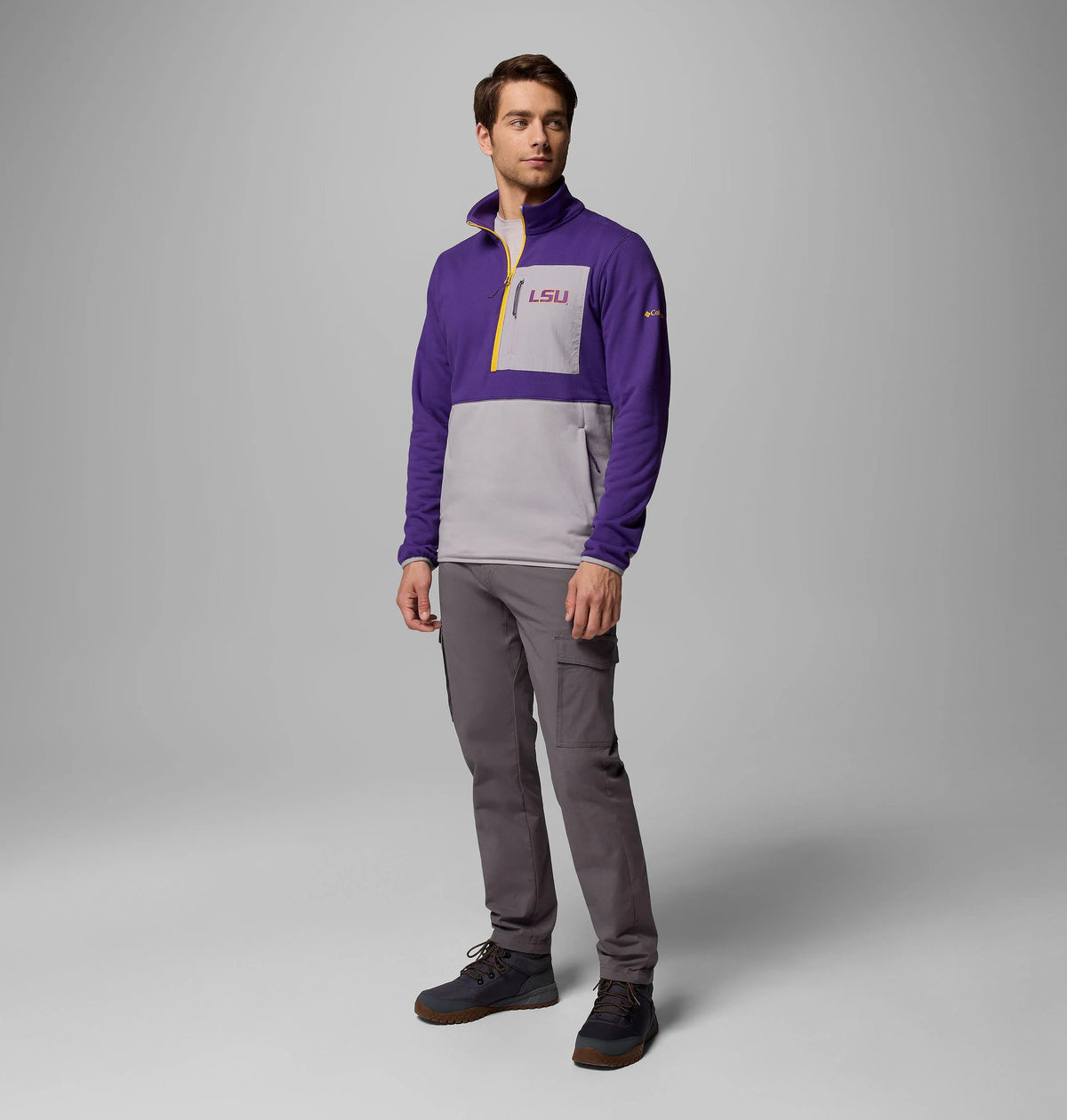LSU - Vivid Purple, Columbia Grey