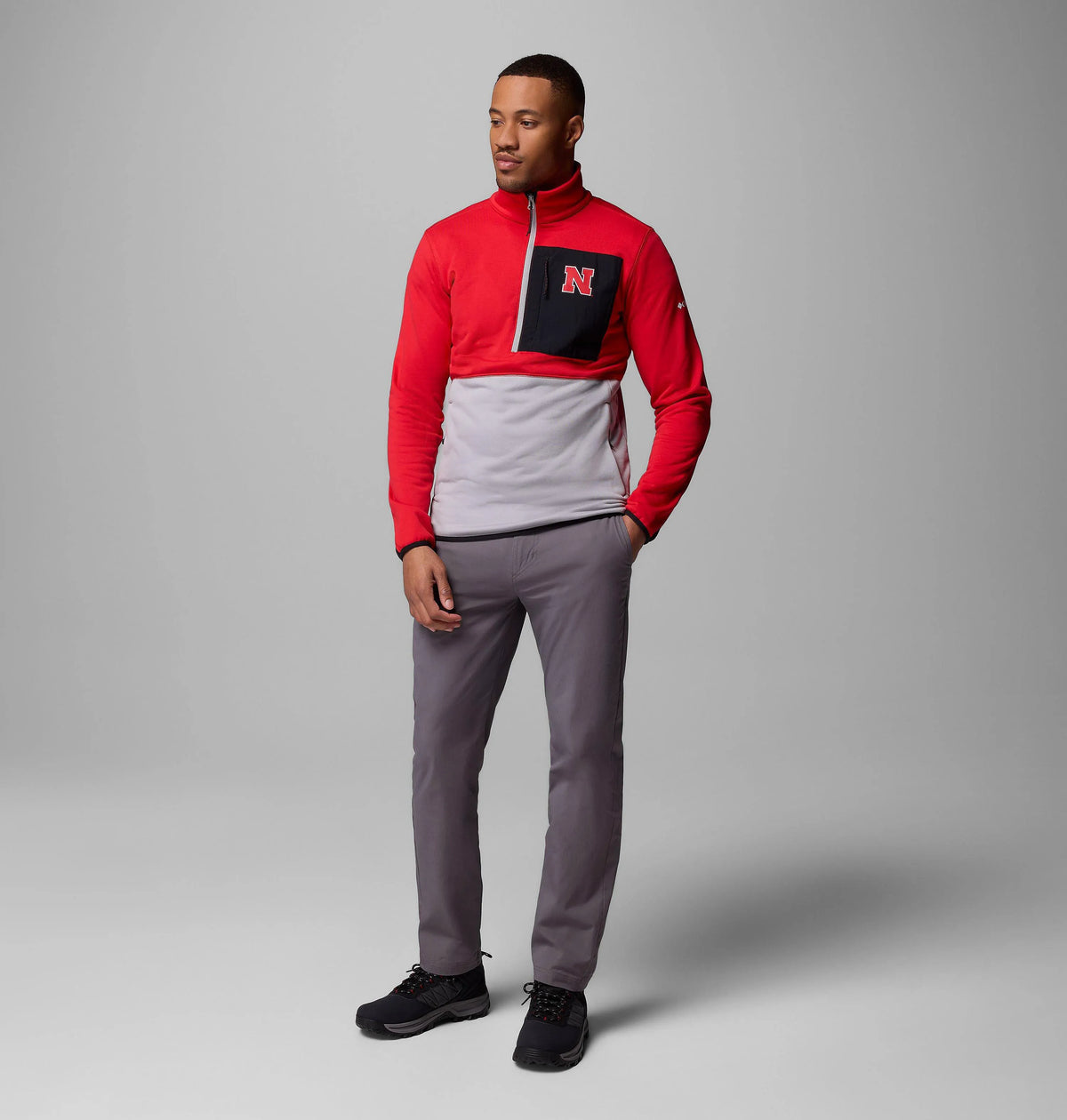 NEB - Bright Red, Columbia Grey, Black
