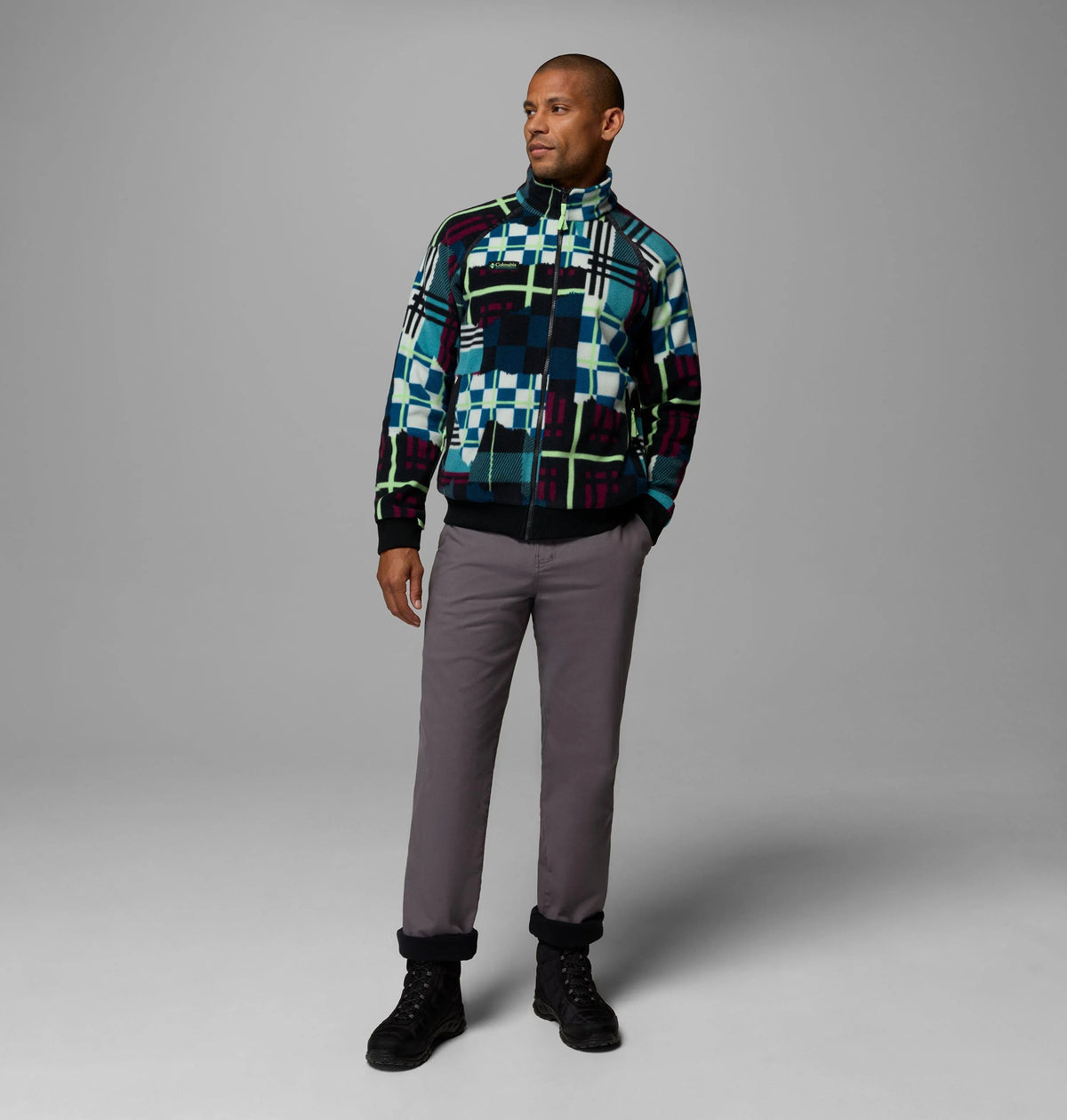 Teal Plaidpatch, Black