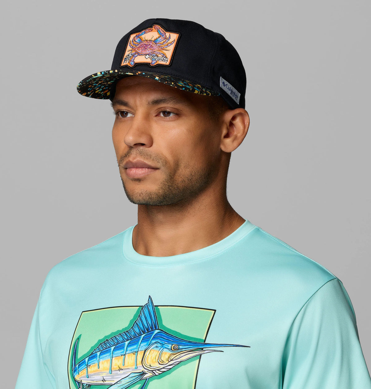 Black, Multi Splatter, Blue Crab