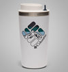 Heavenly Stacked White Collegiate Navy