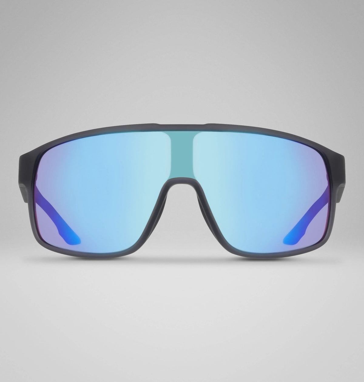 Matte Black Ice Blue Mirror